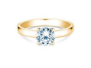 Anello di Fidanzamento Pure in 9K oro giallo con diamante 2,00ct H/SI