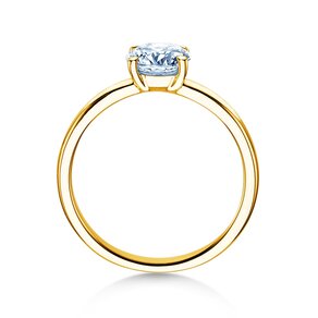 Anello di Fidanzamento Pure in 9K oro giallo con diamante 2,00ct H/SI