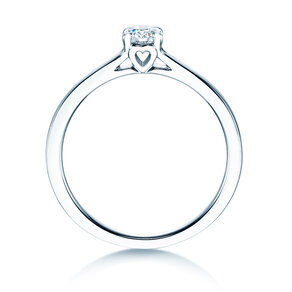 Anello di Fidanzamento Romance in 14K oro bianco con diamante 0,20ct G/SI
