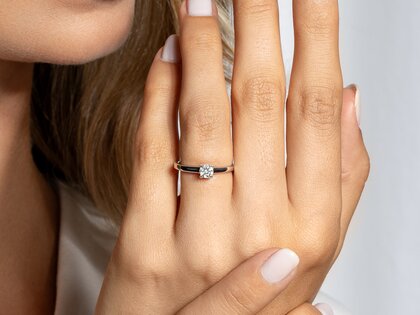 Anello di Fidanzamento Romance in argento