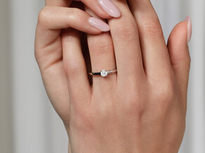 Anello di Fidanzamento Romance in argento