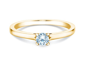 Anello di Fidanzamento Romance in 9K oro giallo con diamante 0,25ct G/SI