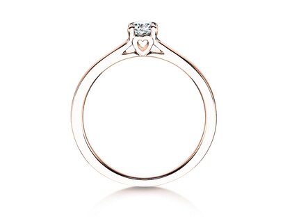 Anello di Fidanzamento Romance in oro rosa
