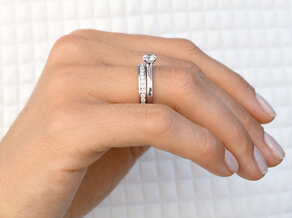 Anello di Fidanzamento Romance in 14K oro bianco con diamante 0,30ct G/SI
