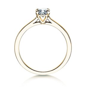 Anello di Fidanzamento Romance in 14K oro giallo con diamante 0,40ct H/SI