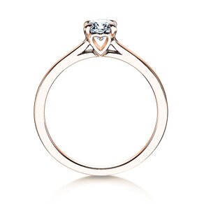 Anello di Fidanzamento Romance in 14K oro rosa con diamante 0,40ct G/SI