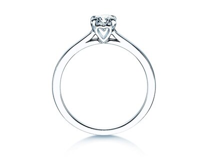 Anello di Fidanzamento Romance in 14K oro bianco con diamante 0,40ct H/SI