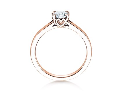 Anello di Fidanzamento Romance in 18K oro rosa con diamante 0,75ct G/SI