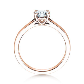 Anello di Fidanzamento Romance in 18K oro rosa con diamante 0,75ct G/SI