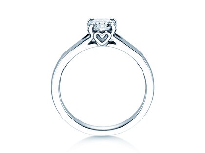 Anello di Fidanzamento Romance in 18K oro bianco con diamante 0,75ct H/SI