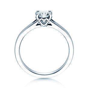 Anello di Fidanzamento Romance in 18K oro bianco con diamante 0,75ct H/SI