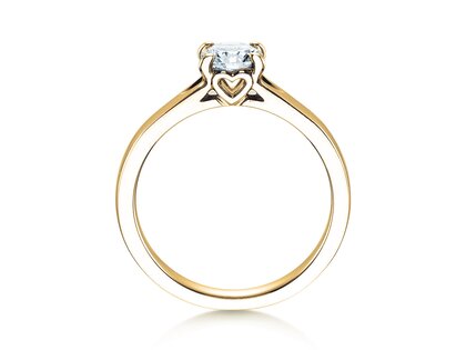 Anello di Fidanzamento Romance in 18K oro giallo con diamante 0,75ct G/SI