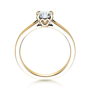 Anello di Fidanzamento Romance in 18K oro giallo con diamante 0,75ct G/SI