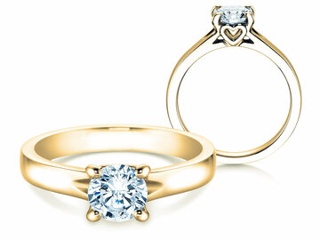 Anello di Fidanzamento Romance in 9K oro bianco con diamante 1,00ct H/SI