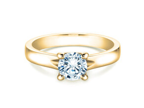 Anello di Fidanzamento Romance in 9K oro giallo con diamante 1,00ct H/SI