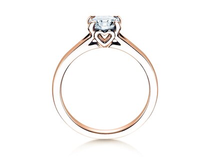 Anello di Fidanzamento Romance in 9K oro rosa con diamante 2,50ct G/VS