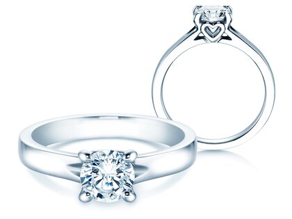 Anello di Fidanzamento Romance in 14K oro bianco con diamante 2,50ct H/SI