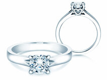 Anello di Fidanzamento Romance in 14K oro bianco con diamante 1,00ct G/SI