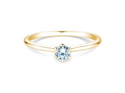 Anello di Fidanzamento Royal in 14K oro giallo con diamante 0,30ct G/SI