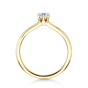 Anello di Fidanzamento Royal in 14K oro giallo con diamante 0,30ct G/SI