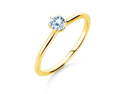 Anello di Fidanzamento Royal in 14K oro giallo con diamante 0,30ct G/SI