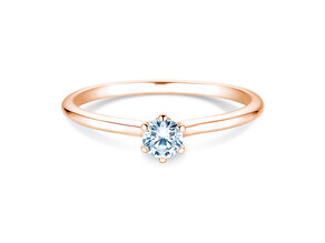 Anello di Fidanzamento Royal in 14K oro rosa con diamante 0,30ct G/SI