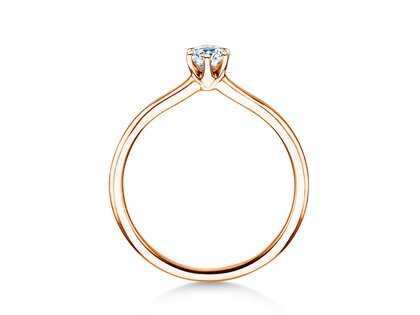 Anello di Fidanzamento Royal in 14K oro rosa con diamante 0,30ct G/SI