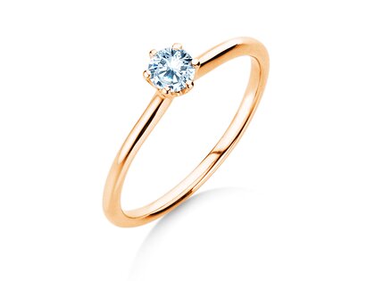 Anello di Fidanzamento Royal in 14K oro rosa con diamante 0,30ct G/SI