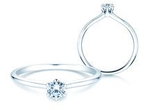 Anello di Fidanzamento Royal in 14K oro bianco con diamante 0,30ct G/SI