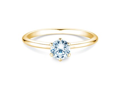 Anello di Fidanzamento Royal in 9K oro giallo con diamante 0,50ct G/SI