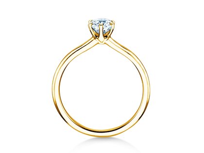 Anello di Fidanzamento Royal in 9K oro giallo con diamante 0,50ct G/SI