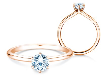 Anello di Fidanzamento Royal in oro rosa