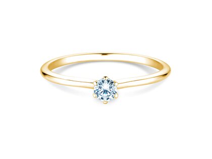 Anello di Fidanzamento Royal in 14K oro giallo con diamante 0,15ct G/SI