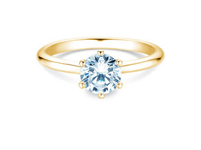 Anello di Fidanzamento Royal in 14K oro giallo con diamante 1,50ct D/IF