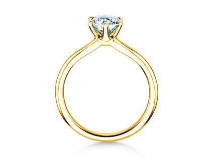 Anello di Fidanzamento Royal in 14K oro giallo con diamante 1,50ct D/IF