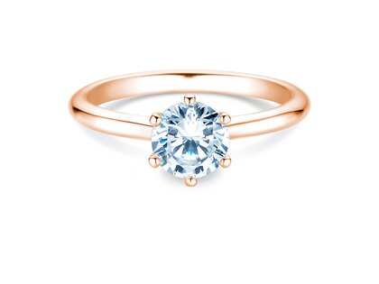 Anello di Fidanzamento Royal in 9K oro rosa con diamante 1,00ct H/SI