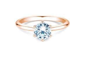 Anello di Fidanzamento Royal in 9K oro rosa con diamante 1,00ct H/SI