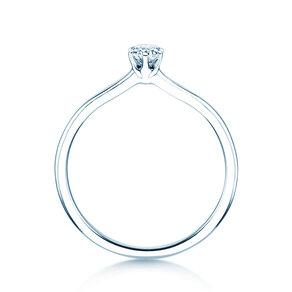 Anello di Fidanzamento Royal in 9K oro bianco con diamante 0,15ct H/SI