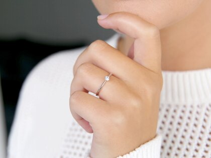 Anello di Fidanzamento Spirit in argento 925/- con diamante 0,15ct G/VS