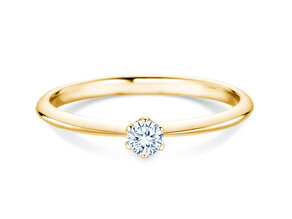 Anello di Fidanzamento The One in 14K oro giallo con diamante 0,15ct H/SI