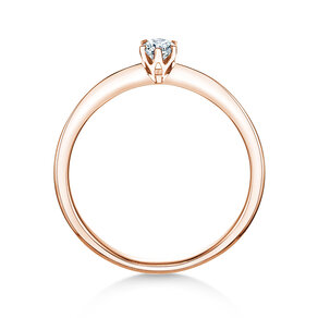 Anello di Fidanzamento The One in 9K oro rosa con diamante 0,15ct H/SI