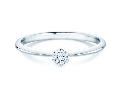 Anello di Fidanzamento The One in argento 925/- con diamante 0,15ct G/IF