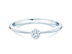 Anello di Fidanzamento The One in argento 925/- con diamante 0,15ct G/IF