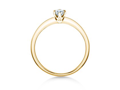 Anello di Fidanzamento The One in 14K oro giallo con diamante 0,25ct G/SI