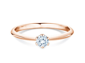 Anello di Fidanzamento The One in 9K oro rosa con diamante 0,25ct H/SI
