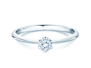 Anello di Fidanzamento The One in 14K oro bianco con diamante 0,25ct H/SI
