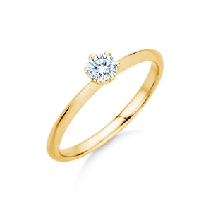 Anello di Fidanzamento The One in 14K oro giallo con diamante 0,25ct G/SI