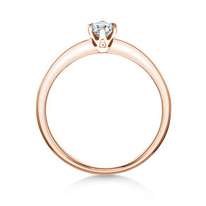 Anello di Fidanzamento The One in 9K oro rosa con diamante 0,25ct H/SI