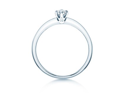 Anello di Fidanzamento The One in 14K oro bianco con diamante 0,25ct H/SI