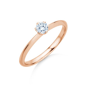 Anello di Fidanzamento The One in 9K oro rosa con diamante 0,25ct H/SI